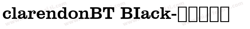 clarendonBT BIack字体转换